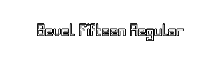 Bevel Fifteen Regular Font