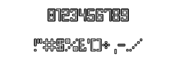 Bevel Fifteen Regular Font OTHER CHARS