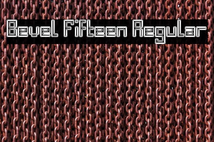 Bevel Fifteen Regular Font examples