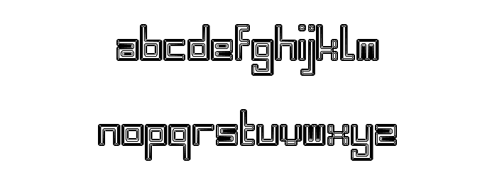 Bevel Fifteen Regular Font LOWERCASE