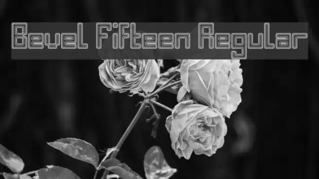 Bevel Fifteen Regular Font examples