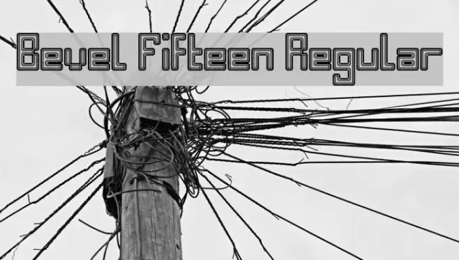 Bevel Fifteen Regular Font examples