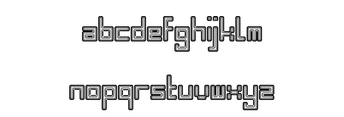 Bevel Fifteen Regular Font LOWERCASE