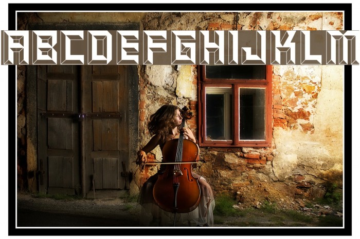 Beveled Font examples
