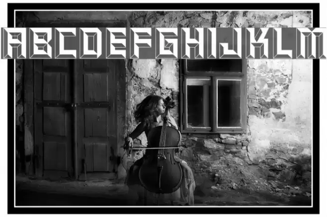 Beveled Font examples