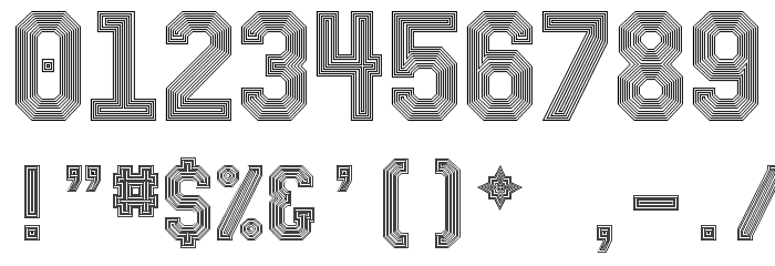 Bevel'sAdvocateMono Regular Font OTHER CHARS