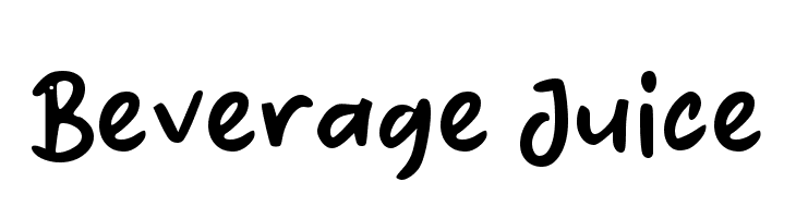 Beverage Juice  フリーフォントのダウンロード