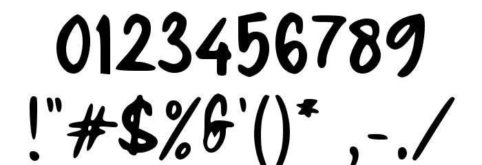Beverage Juice Font OTHER CHARS