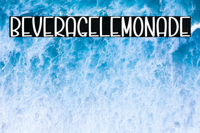 Beverage Lemonade Example 2