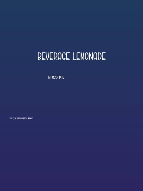 Beverage Lemonade Poster