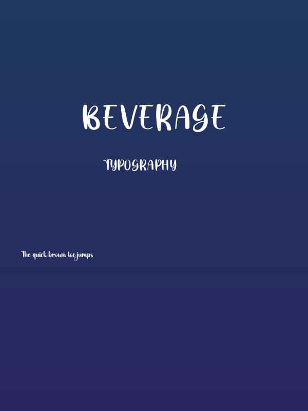 Beverage Poster