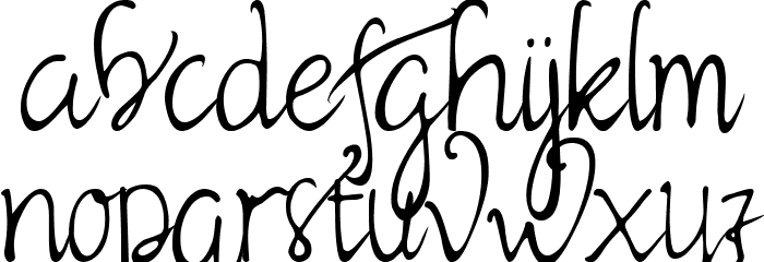 Beverly font Font LOWERCASE