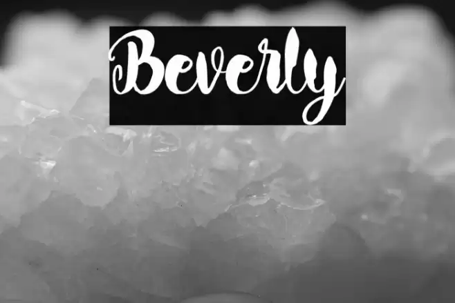 Beverly Font examples