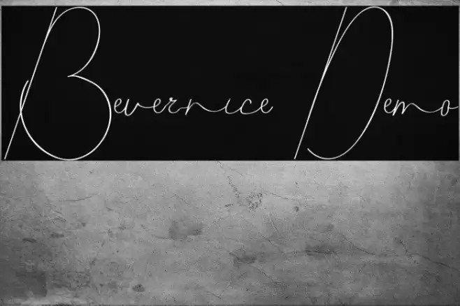 Bevernice Demo Font examples