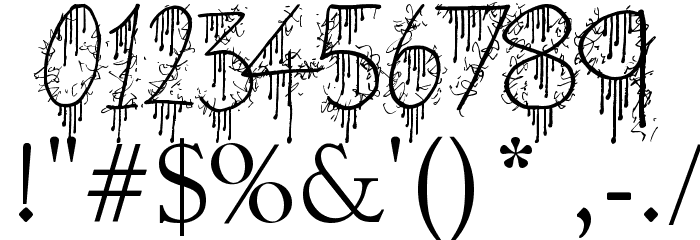 Beware of the Hogs Font OTHER CHARS