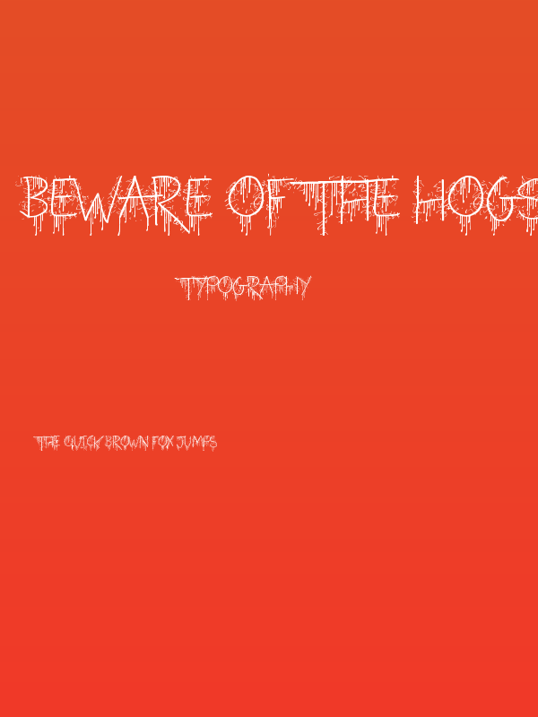 Beware of the Hogs Poster