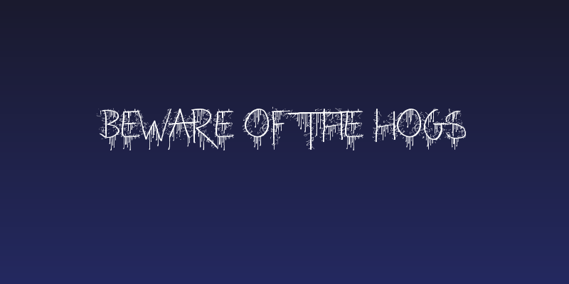 Beware of the Hogs Social Header