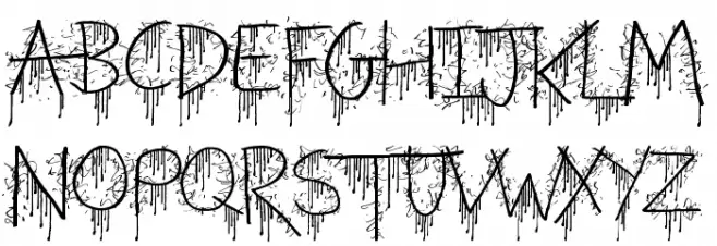 Beware of the Hogs Schriftart Kleinbuchstaben