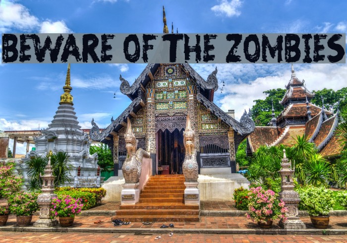 Beware of the Zombies Font examples