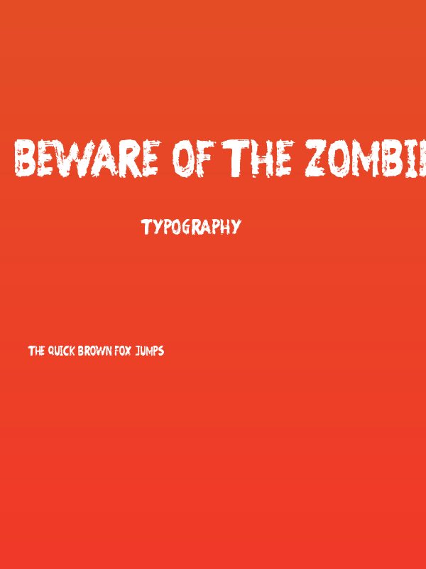 Beware of the Zombies Poster