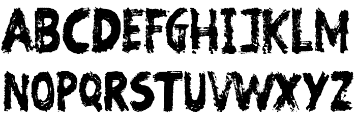 Beware of the Zombies Font LOWERCASE