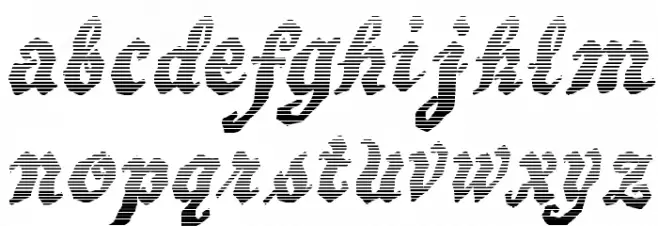 BewareTheNeighboors Shadow 字体 小写