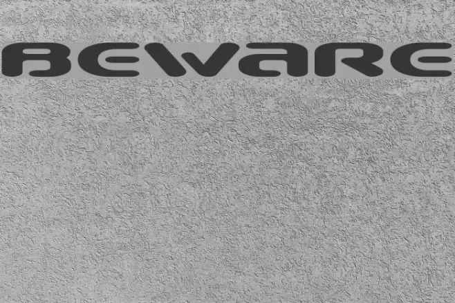 Beware Font examples