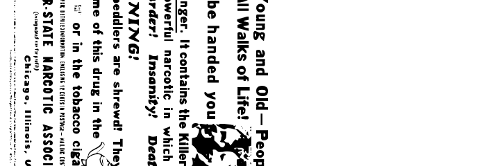 BewarethefriendlystrangerLandscape Font LOWERCASE