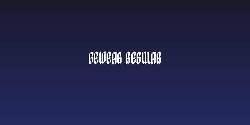Bewear Regular Social Header