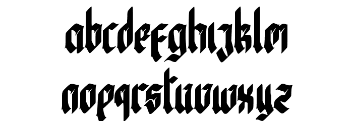 Bewear Regular Шрифта строчной