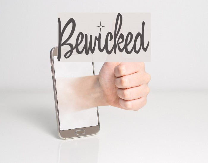 Bewicked Font examples