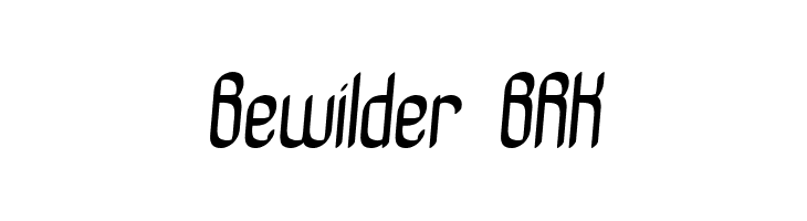 Bewilder BRK Font