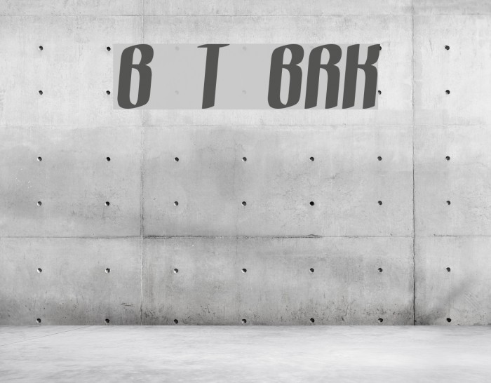 Bewilder Thick BRK Font examples
