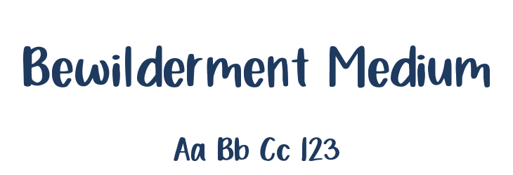 Bewilderment Medium Font Preview