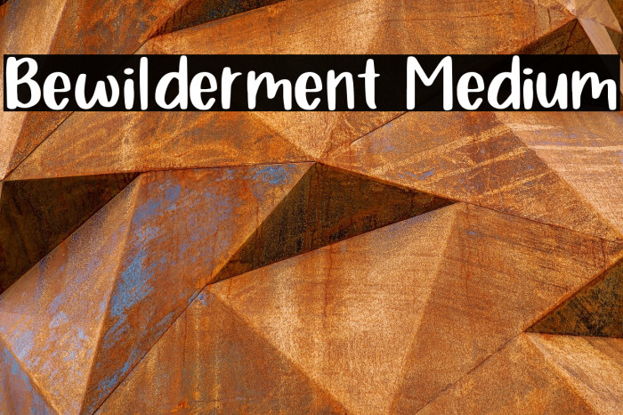 Bewilderment Medium Example 2