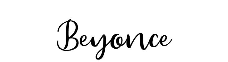 Beyonce  font caratteri gratis