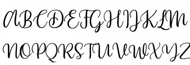 Beyonce Font UPPERCASE