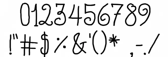 Beyond Blackboard Font OTHER CHARS