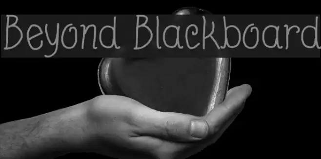 Beyond Blackboard Font examples