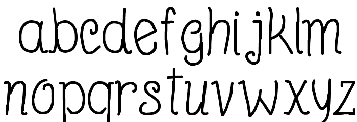 Beyond Blackboard Font LOWERCASE