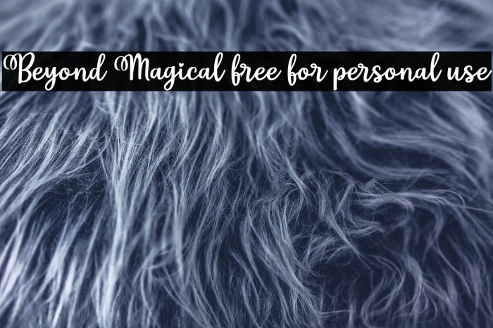 Beyond Magical free for personal use Example 2