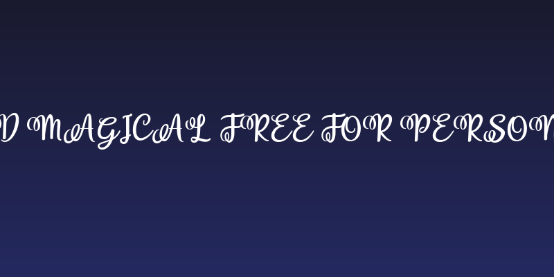 Beyond Magical free for personal use Social Header