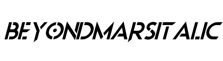 Beyond Mars Italic  Free Fonts Download