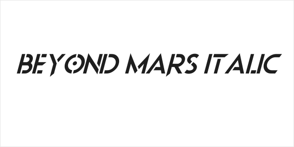 Beyond Mars Italic Logo