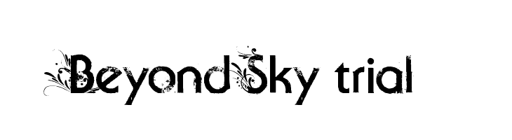 Beyond Sky trial  les polices de caractères gratuit tlcharger