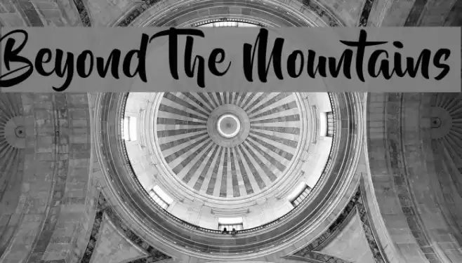Beyond The Mountains Font examples