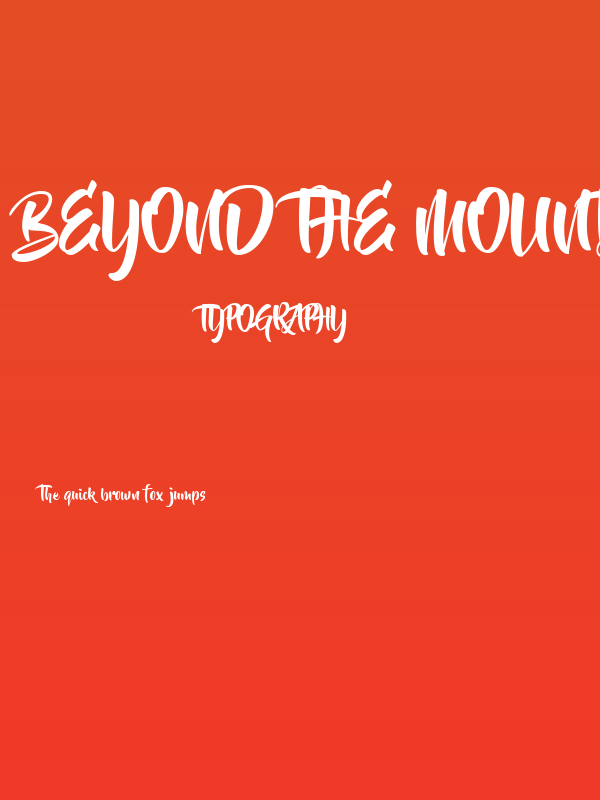 Beyond The Mountains Poster