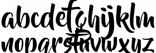 Beyond The Mountains Font LOWERCASE