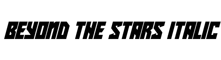 Beyond The Stars Italic  フリーフォントのダウンロード