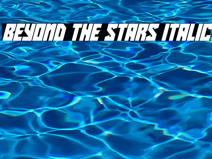 Beyond The Stars Italic Example 2